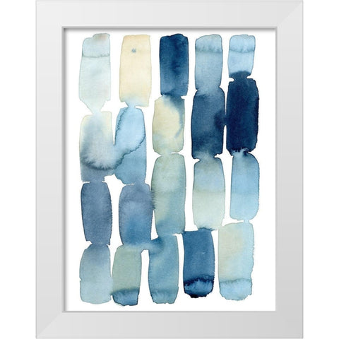 Beach Wash III White Modern Wood Framed Art Print by Popp, Grace