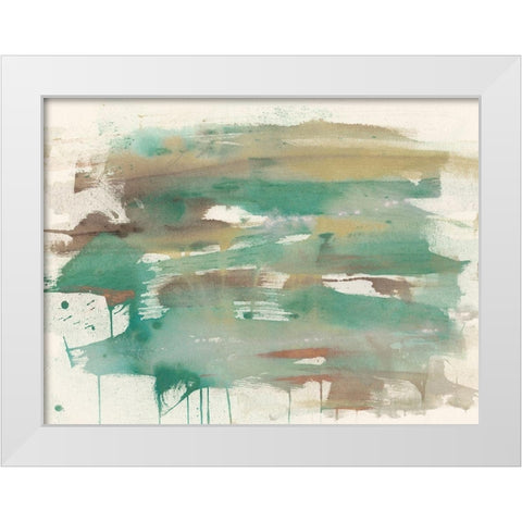 Mineral Splash I White Modern Wood Framed Art Print by Goldberger, Jennifer