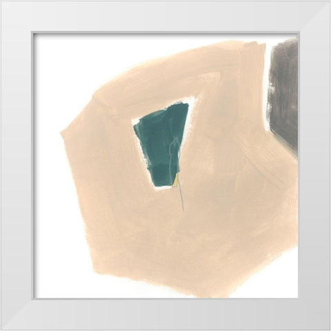 Tilt I White Modern Wood Framed Art Print by Vess, June Erica