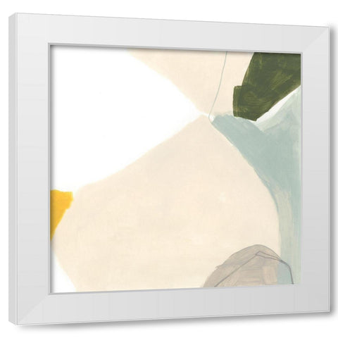 Tilt III White Modern Wood Framed Art Print by Vess, June Erica