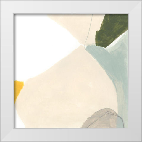 Tilt III White Modern Wood Framed Art Print by Vess, June Erica