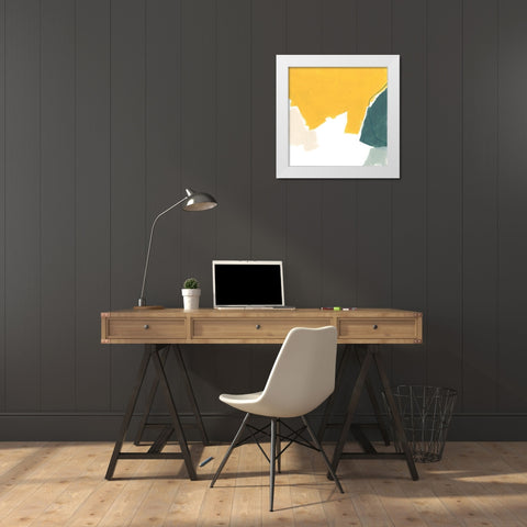 Tilt VIII White Modern Wood Framed Art Print by Vess, June Erica