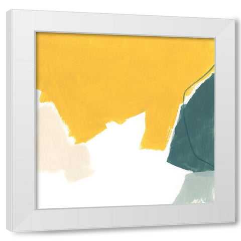 Tilt VIII White Modern Wood Framed Art Print by Vess, June Erica