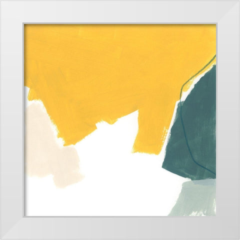 Tilt VIII White Modern Wood Framed Art Print by Vess, June Erica