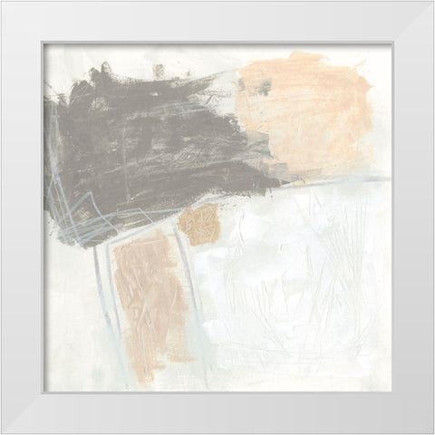 Glyph II White Modern Wood Framed Art Print by Vess, June Erica