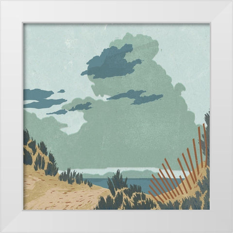 Hidden Dune I White Modern Wood Framed Art Print by Green, Jacob