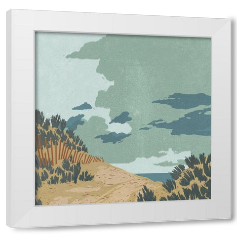 Hidden Dune II White Modern Wood Framed Art Print by Green, Jacob