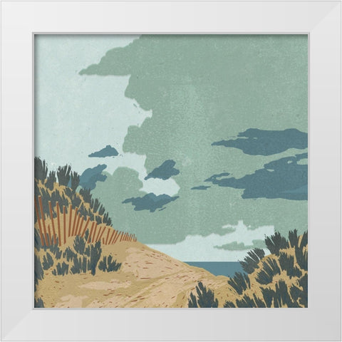 Hidden Dune II White Modern Wood Framed Art Print by Green, Jacob