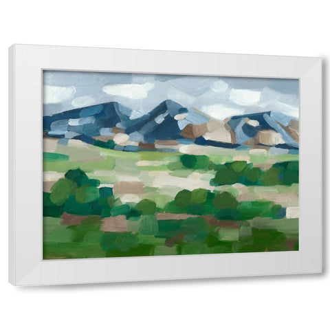 Blue Ridge Valley I White Modern Wood Framed Art Print by Harper, Ethan
