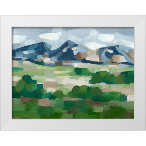 Blue Ridge Valley I White Modern Wood Framed Art Print by Harper, Ethan