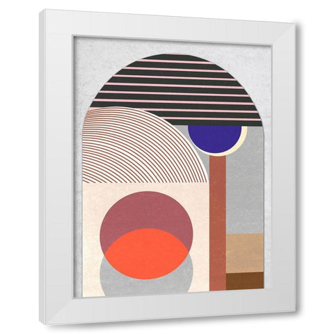 Sundown Meditation IV White Modern Wood Framed Art Print by Wang, Melissa