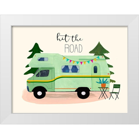 Roam Sweet Roam IV White Modern Wood Framed Art Print by Borges, Victoria