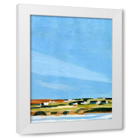 Color Field Landscape I White Modern Wood Framed Art Print by Scarvey, Emma