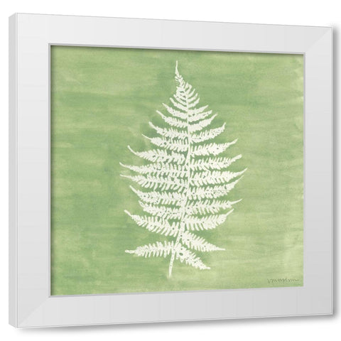 Forest Ferns I White Modern Wood Framed Art Print by Lam, Vanna