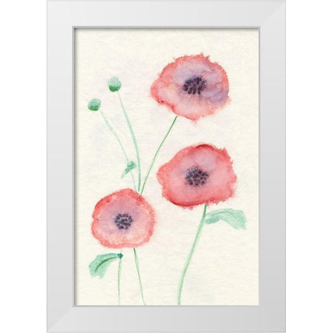 Petite Fleur I White Modern Wood Framed Art Print by Ludwig, Alicia