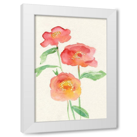 Petite Fleur II White Modern Wood Framed Art Print by Ludwig, Alicia