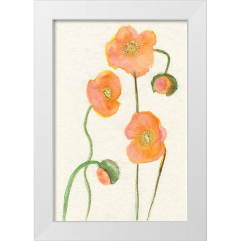 Petite Fleur III White Modern Wood Framed Art Print by Ludwig, Alicia