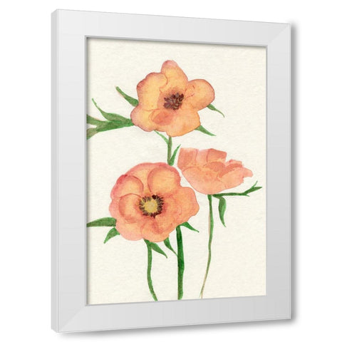 Petite Fleur IV White Modern Wood Framed Art Print by Ludwig, Alicia