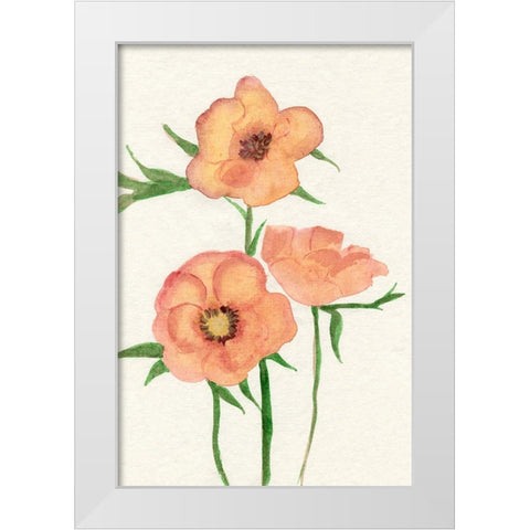 Petite Fleur IV White Modern Wood Framed Art Print by Ludwig, Alicia