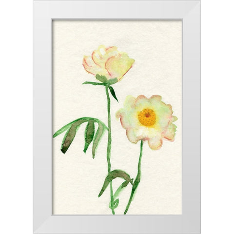Petite Fleur V White Modern Wood Framed Art Print by Ludwig, Alicia