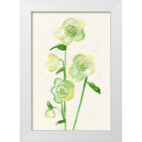 Petite Fleur VI White Modern Wood Framed Art Print by Ludwig, Alicia