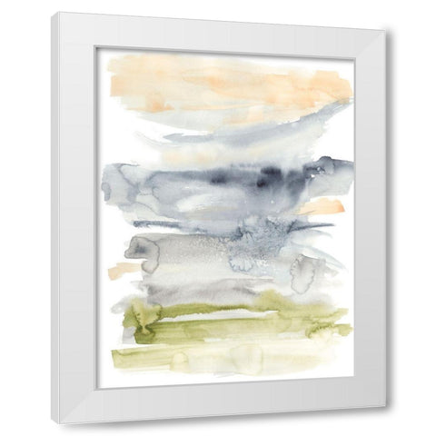 Crystallized Marsh II White Modern Wood Framed Art Print by Goldberger, Jennifer