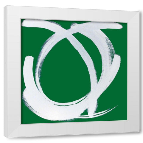 Custom Intersection in Deep Green I White Modern Wood Framed Art Print by Jerry, Alison