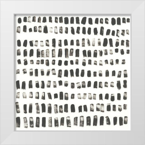 Mixed Signals I White Modern Wood Framed Art Print by Vess, June Erica