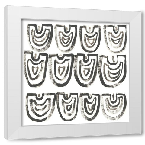 Mixed Signals VIII White Modern Wood Framed Art Print by Vess, June Erica