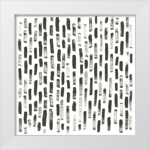 Mixed Signals IX White Modern Wood Framed Art Print by Vess, June Erica