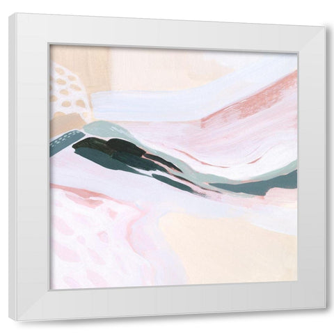 Ocean Meadow I White Modern Wood Framed Art Print by Popp, Grace