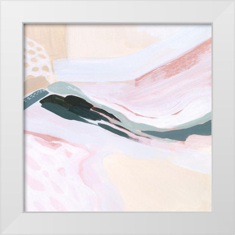 Ocean Meadow I White Modern Wood Framed Art Print by Popp, Grace