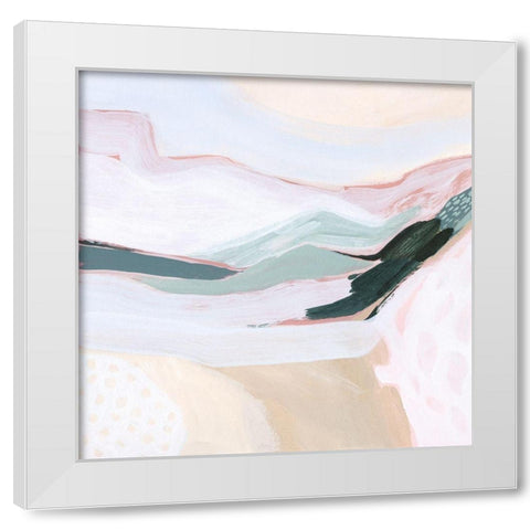 Ocean Meadow II White Modern Wood Framed Art Print by Popp, Grace
