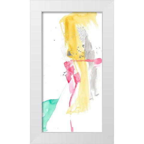 Neon Exploration II White Modern Wood Framed Art Print by Goldberger, Jennifer