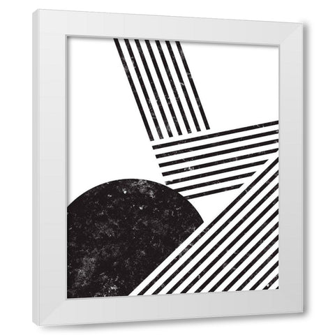 Orthograph II White Modern Wood Framed Art Print by Green, Jacob