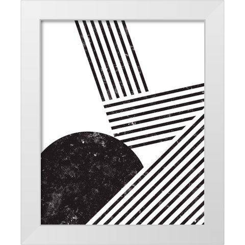 Orthograph II White Modern Wood Framed Art Print by Green, Jacob