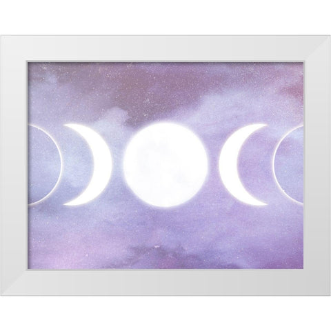 Celestia I White Modern Wood Framed Art Print by Borges, Victoria