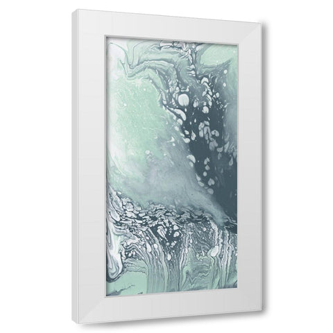 Waterflow I White Modern Wood Framed Art Print by Goldberger, Jennifer