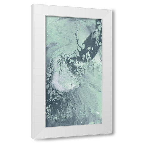 Waterflow II White Modern Wood Framed Art Print by Goldberger, Jennifer