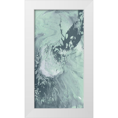 Waterflow II White Modern Wood Framed Art Print by Goldberger, Jennifer