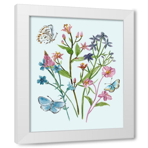 Wildflowers Arrangements I White Modern Wood Framed Art Print by Wang, Melissa