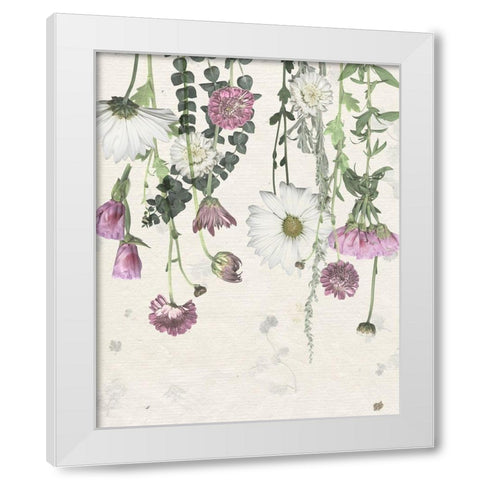 Flower Veil I White Modern Wood Framed Art Print by Popp, Grace