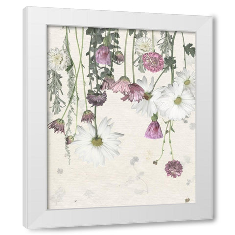 Flower Veil II White Modern Wood Framed Art Print by Popp, Grace