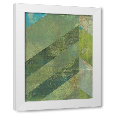 Emerald Canopy I White Modern Wood Framed Art Print by Green, Jacob
