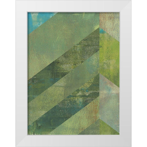 Emerald Canopy I White Modern Wood Framed Art Print by Green, Jacob