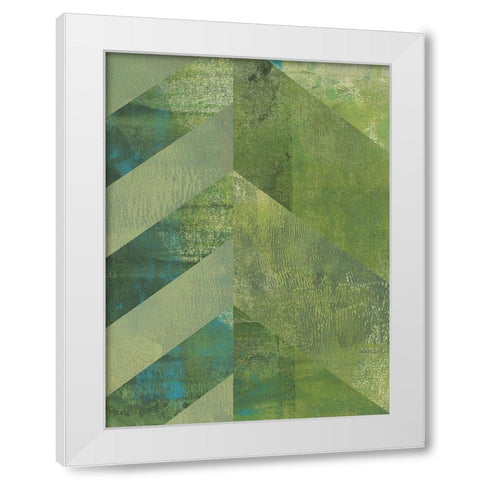 Emerald Canopy II White Modern Wood Framed Art Print by Green, Jacob
