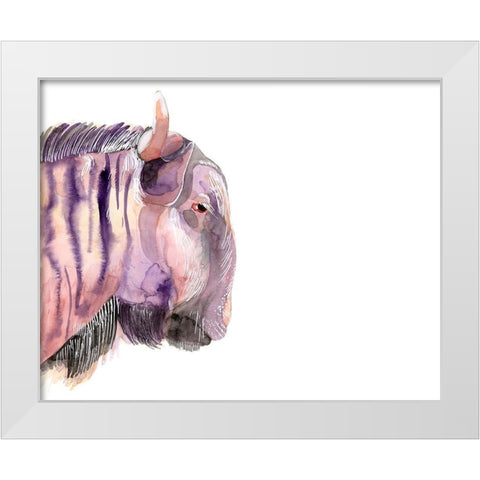 Sunset Safari V White Modern Wood Framed Art Print by Ludwig, Alicia