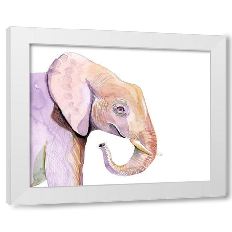 Sunset Safari VII White Modern Wood Framed Art Print by Ludwig, Alicia