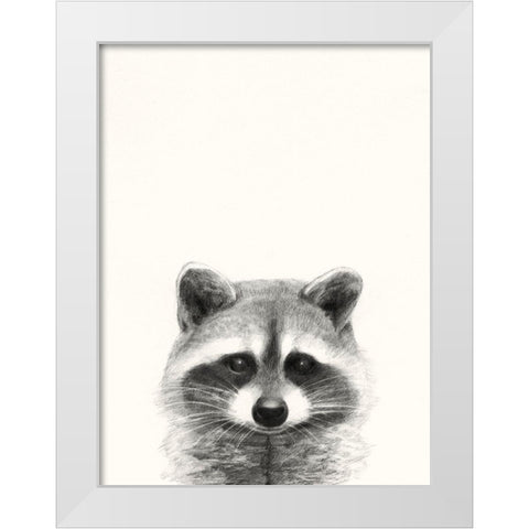 Animal Mug II White Modern Wood Framed Art Print by Borges, Victoria