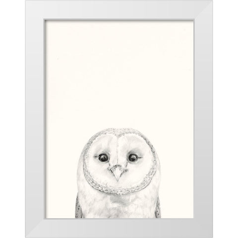 Animal Mug III White Modern Wood Framed Art Print by Borges, Victoria